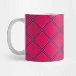 Pink and Purple Geometric Diamond Pattern Mug